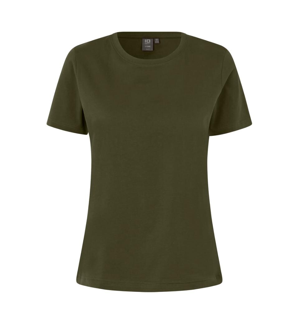 ID T-Time T-shirt - Dame (Oliven, 2XL)