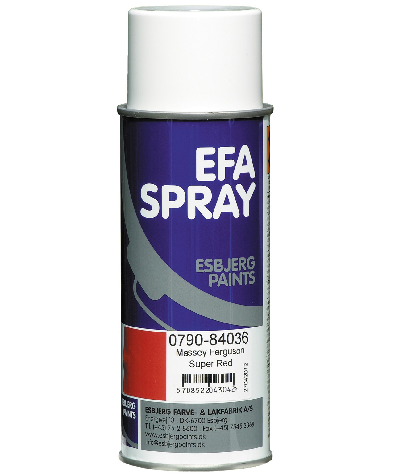 Se Esbjerg Paints Spray maling m.f. super rød 400ml hos Specialbutikken