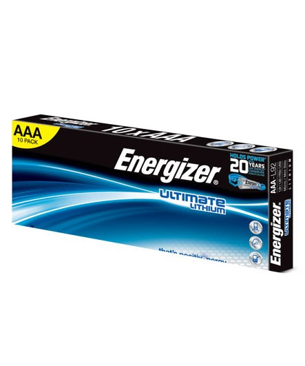 Se Energizer Ultimate Lithium AAA B2B 10 pack - Batteri hos Specialbutikken