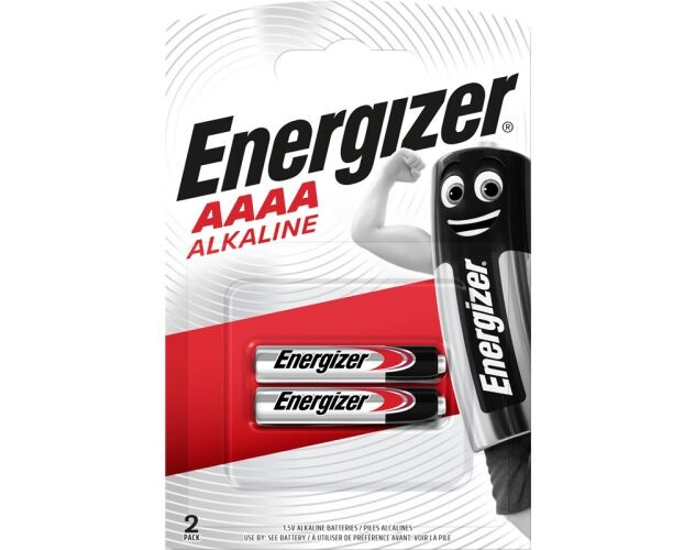 Batteri, Energizer Alkaline, AAAA, 1,5 V, 2 stk