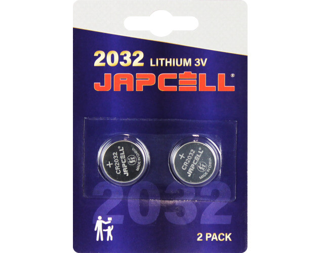 Japcell Lithium Batterier CR2032 - 2 stk. billede