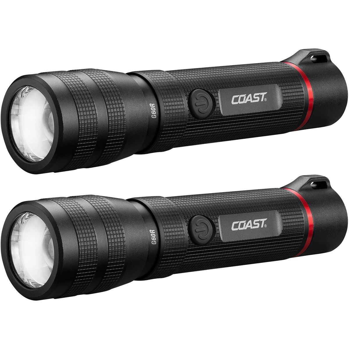 Coast G60R Genopladelig Lygte - 2 stk.