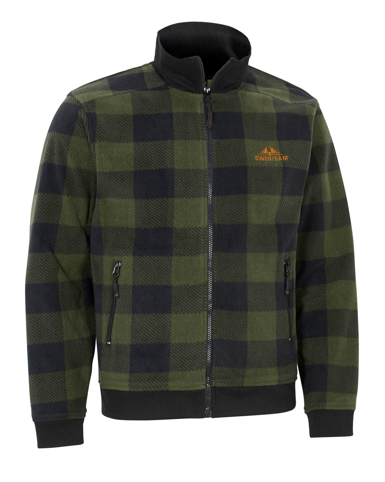 Se Swedteam Lynx sweater fullzip (Green, 4XL) hos Specialbutikken