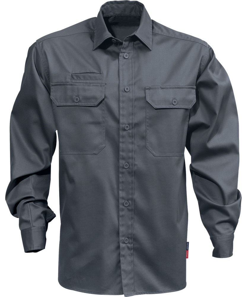 Se Kansas/Fristads Legacy skjorte m/ lange ærmer (Mørkegrå, 2XL) hos Specialbutikken