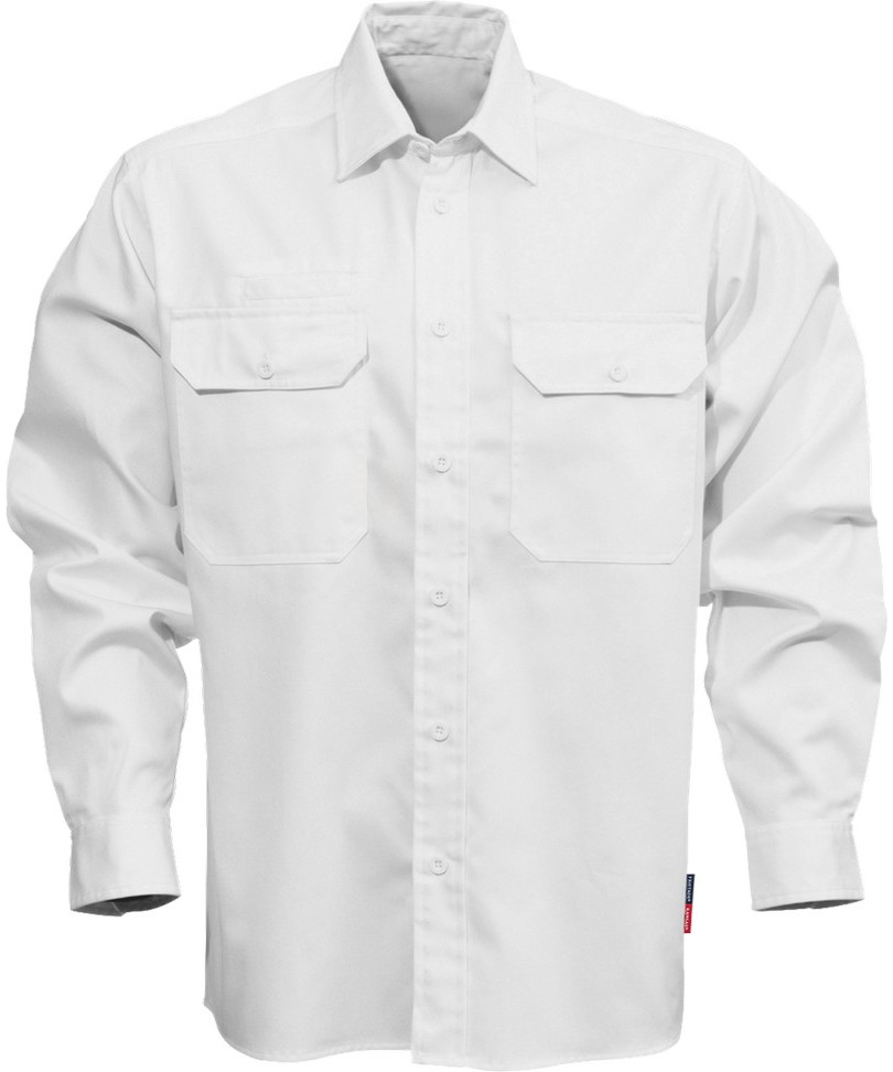 Kansas/Fristads Legacy skjorte bomuld m/ lange ærmer (Hvid, 2XL)