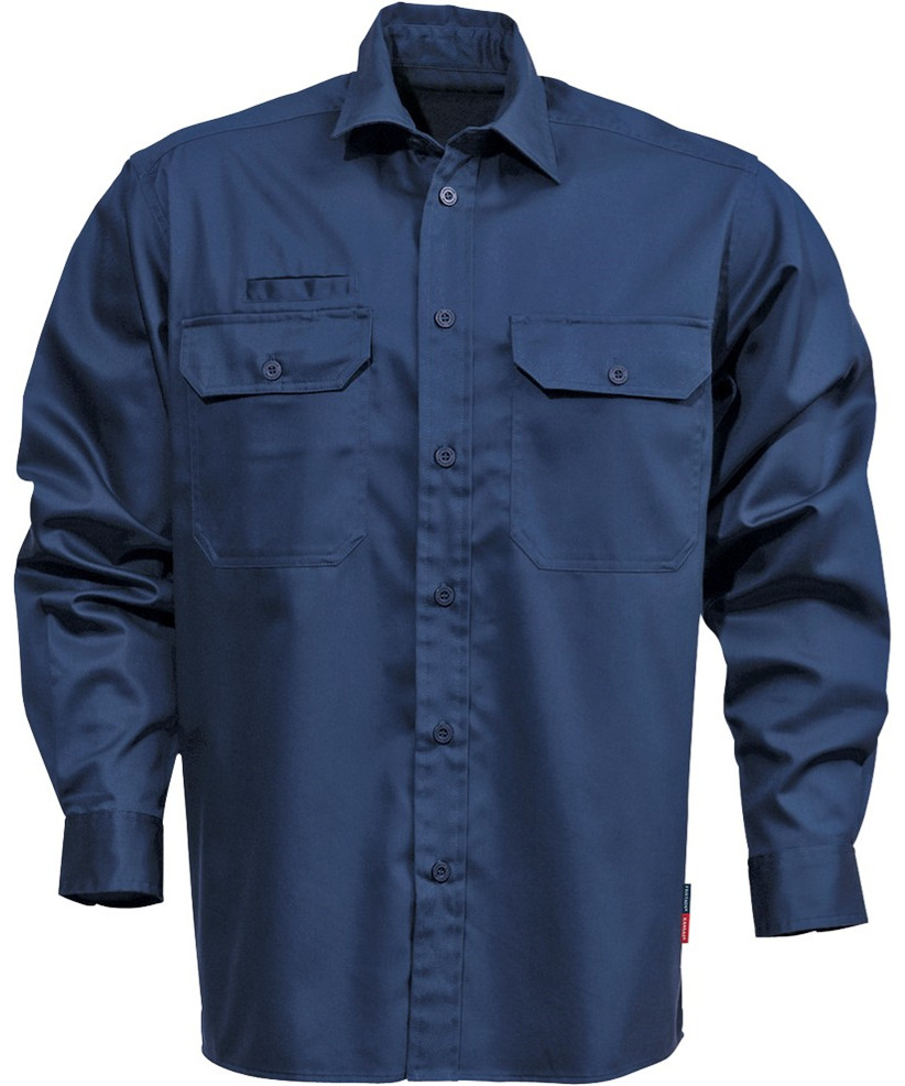 Kansas Bomuld skjorte 100732 - Mørk marine / 2XL - Skjorter - Elektrisk lysbue. Bokstest og åben lysbuetest. Inklusiv ELIM-værdi - EN 1149-5