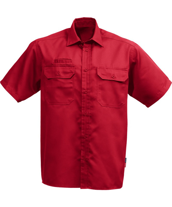 Se Kansas/Fristads Legacy skjorte m/ korte ærmer (Rød, M) hos Specialbutikken