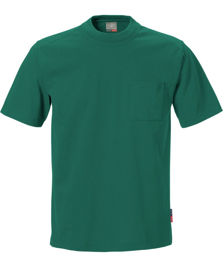 Se Kansas/Fristads Match T-shirt m/ korte ærmer (Grøn, 2XL) hos Specialbutikken