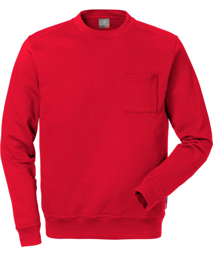 Se Kansas/Fristads Match sweatshirt (Rød, XL) hos Specialbutikken