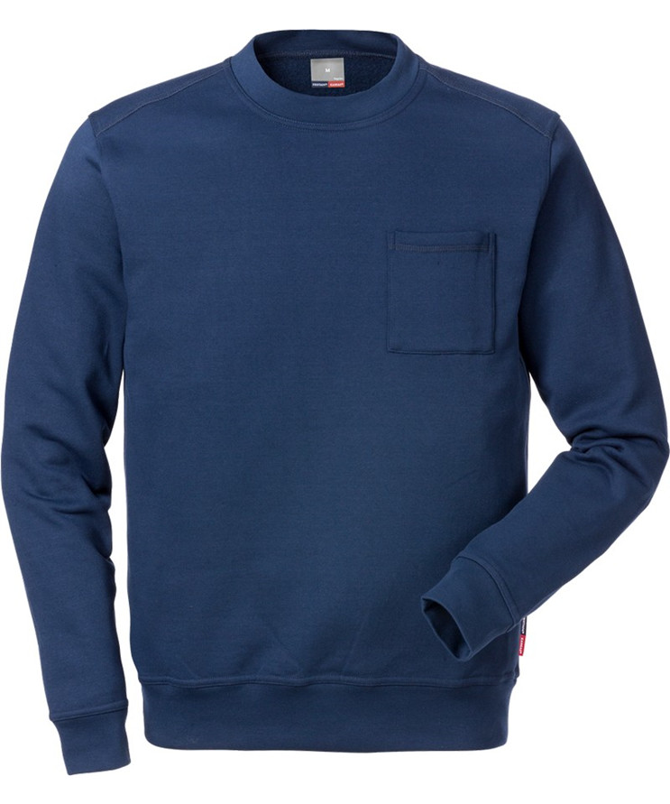 Kansas/Fristads Match sweatshirt (Marineblå, XS)