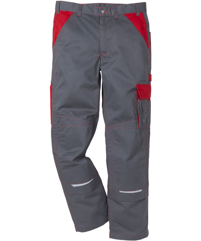 Kansas ICON arbejdsbukser Grå/Rød - C44 - Bukser - DISCOUNT - Kansas