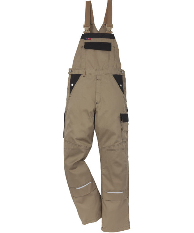 Billede af Kansas/Fristads Icon overalls (Khaki/Sort, 48) hos Specialbutikken