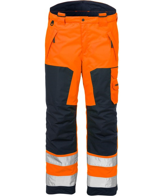 Kansas/Fristads HI-VIS Airtech vinterbukser klasse 2 (Hi Vis Orange/Marine, 3XL)