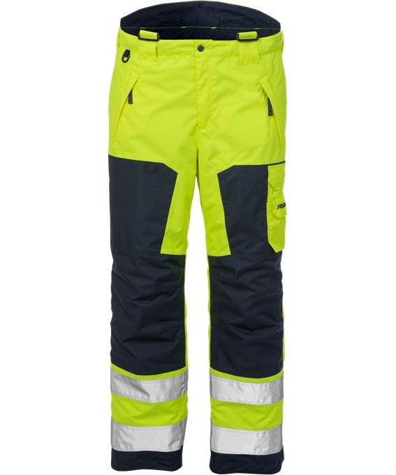 Kansas/Fristads HI-VIS Airtech vinterbukser klasse 2 (Hi Vis Gul/Marine, XS)