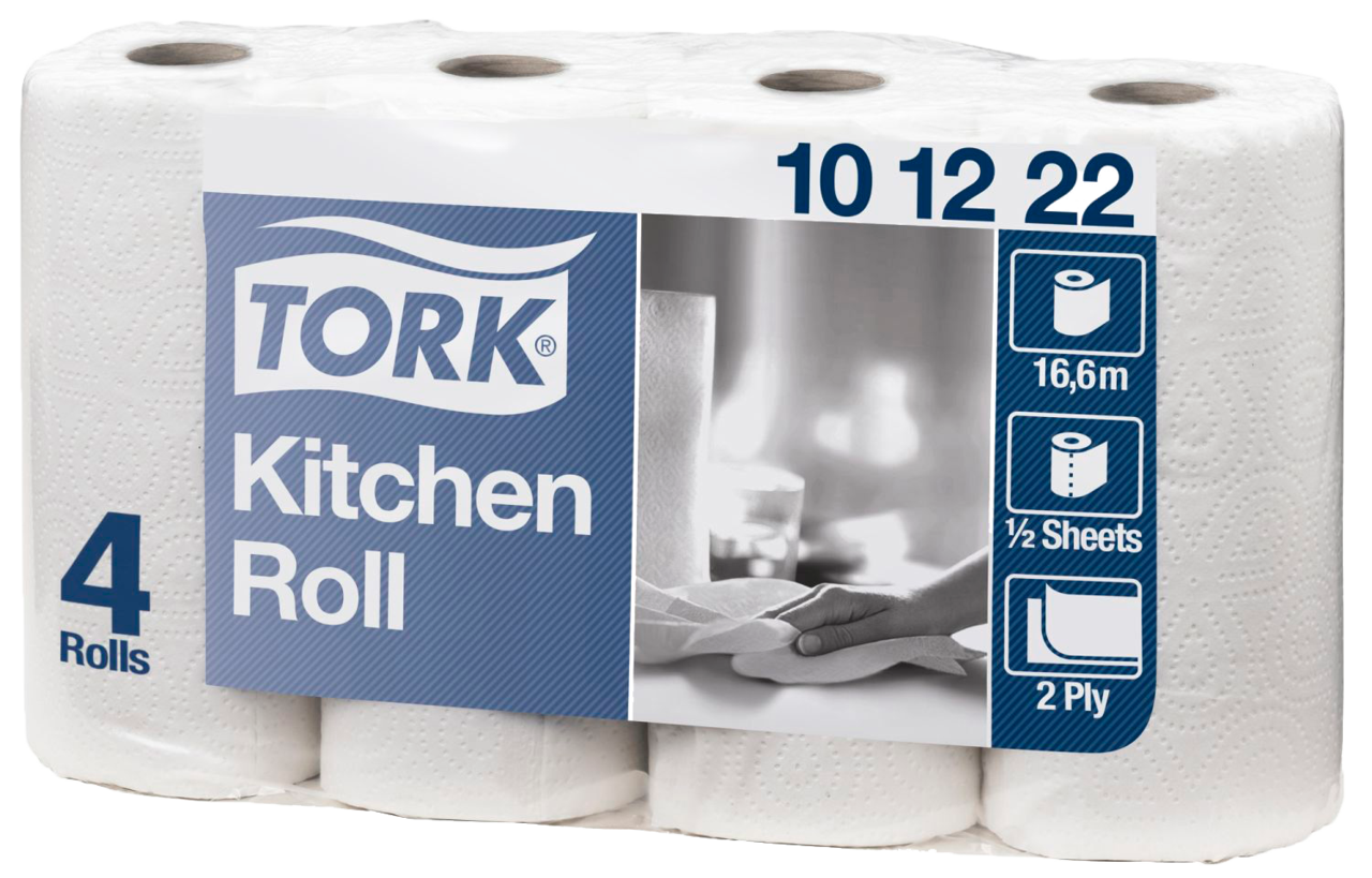 Tork køkkenrulle Plus 2-lags 16,8mtr, 8×4 rl