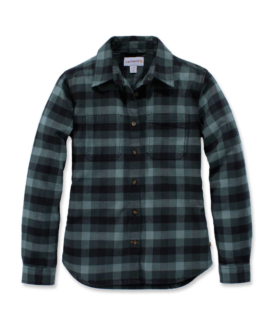 Billede af Carhartt Hamilton flonel dameskjorte (Balsam Green, XL)