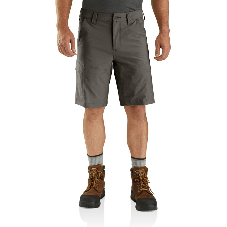 Se Carhartt Force Madden Ripstop Cargo shorts (Tarmac, 34) hos Specialbutikken