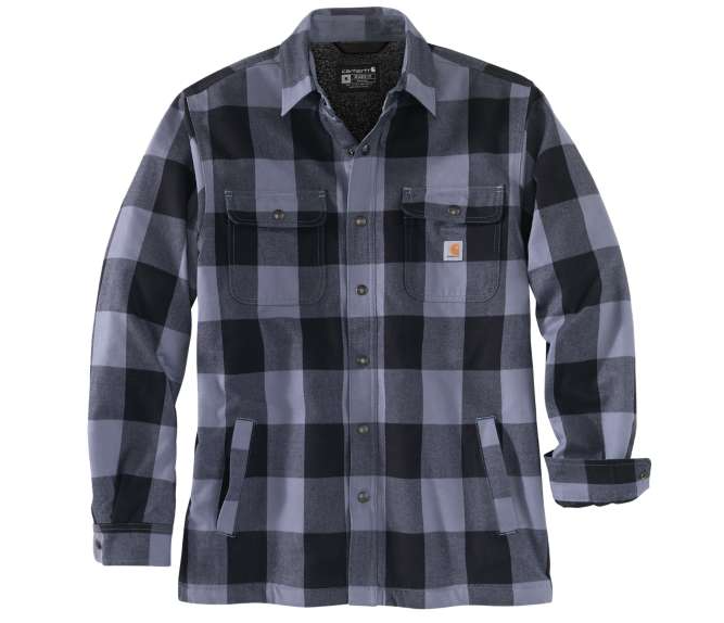 Se Hubbard Sherpa Lined shirt JAC (Folkstone Grey, S) hos Specialbutikken