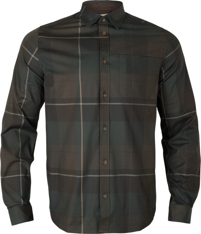 Harkila Akse L/s Skjorte Shadow Brown L