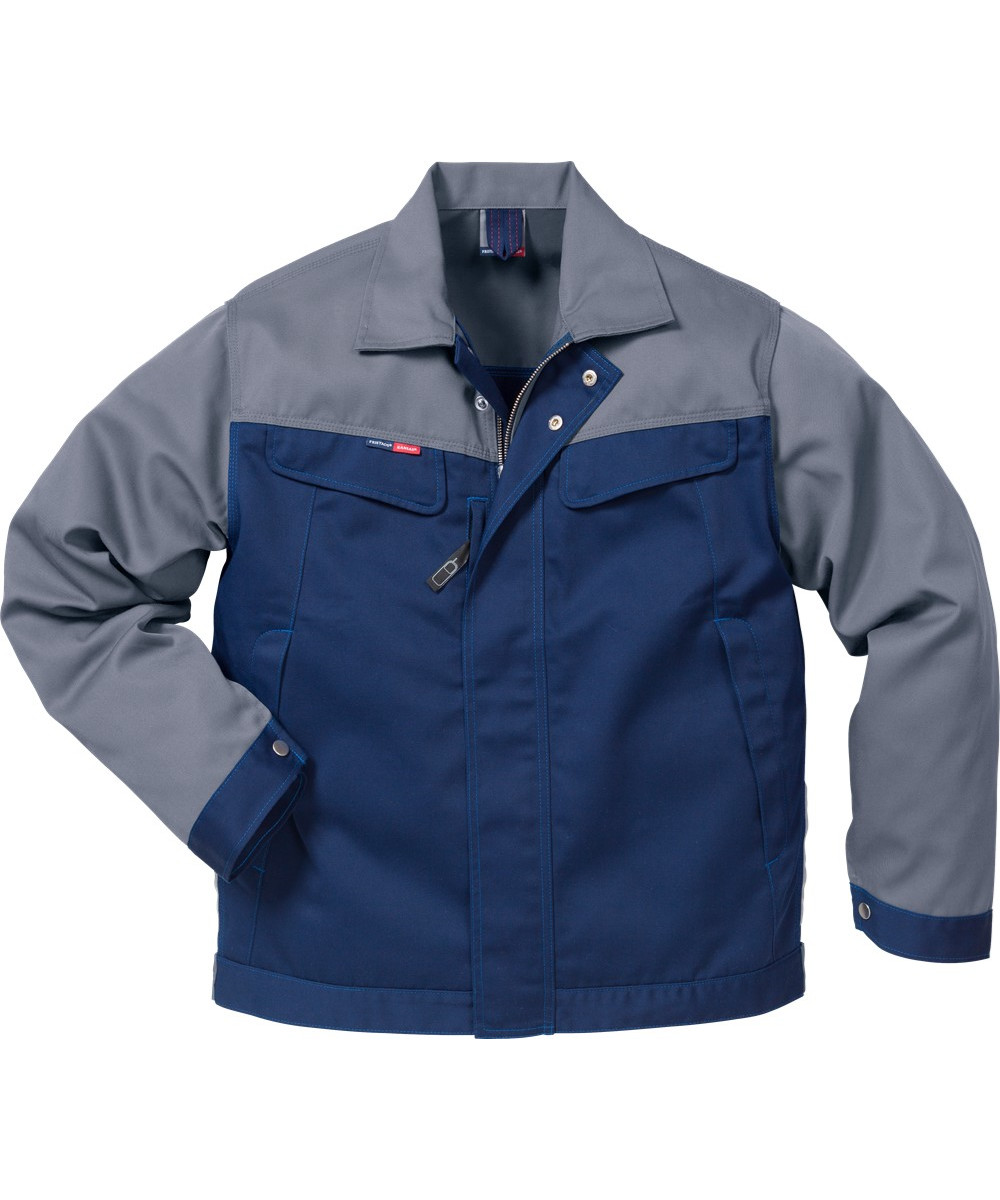 Kansas/Fristads Icon Workers jakke (Marineblå/Grå, 2XL)