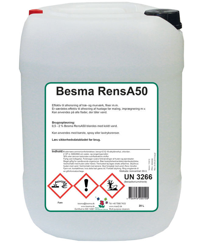 Se Besma RensA50 20L hos Specialbutikken