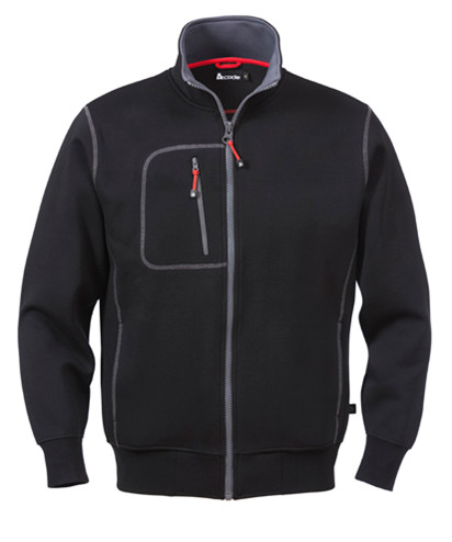 Se Kansas/Fristads A-Code sporty sweatshirt - herremodel (Mørkegrå, L) hos Specialbutikken