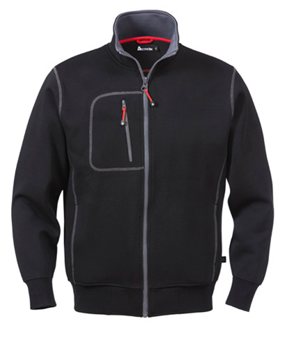 Kansas/fristads A-code Sporty Sweatshirt Herremodel Sort M