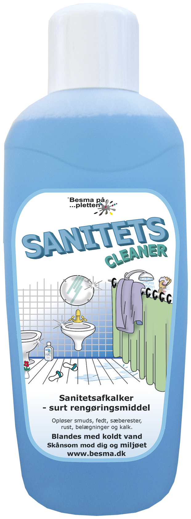 Se Sanitets Cleaner afkalker, 1 liter hos Specialbutikken