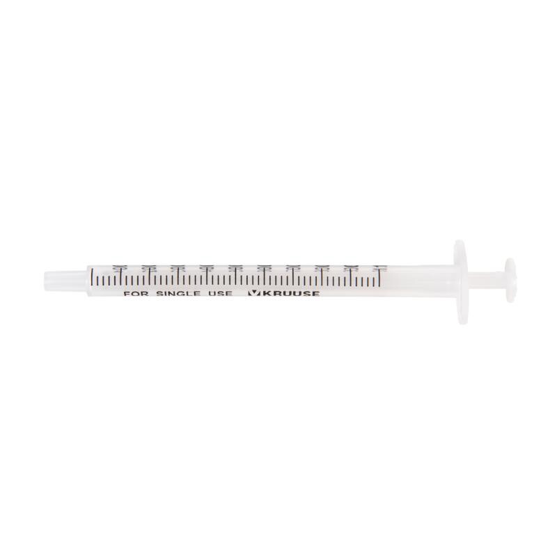 Kruuse Injektionssprøjte 1 ML-100 STK
