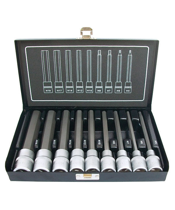 BaTo 1/2 lang stifttopsæt sekskantet m/ 9 dele billede