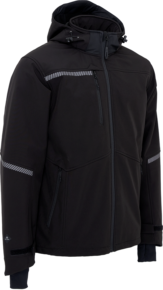 Elka Working Xtreme Recycled Softshell jakke (Black, L)