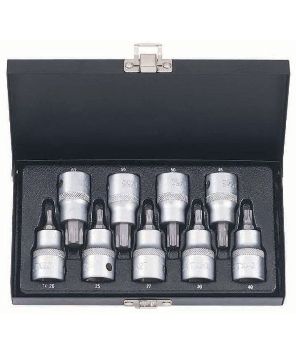 BATO Stifttopsæt 1/2" Torx 20-60. 9 dele.