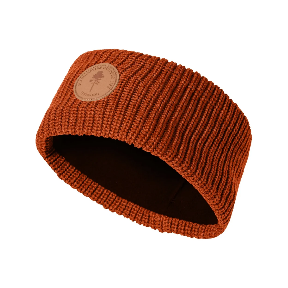 Pinewood Knitted Headband (Orange Clay)