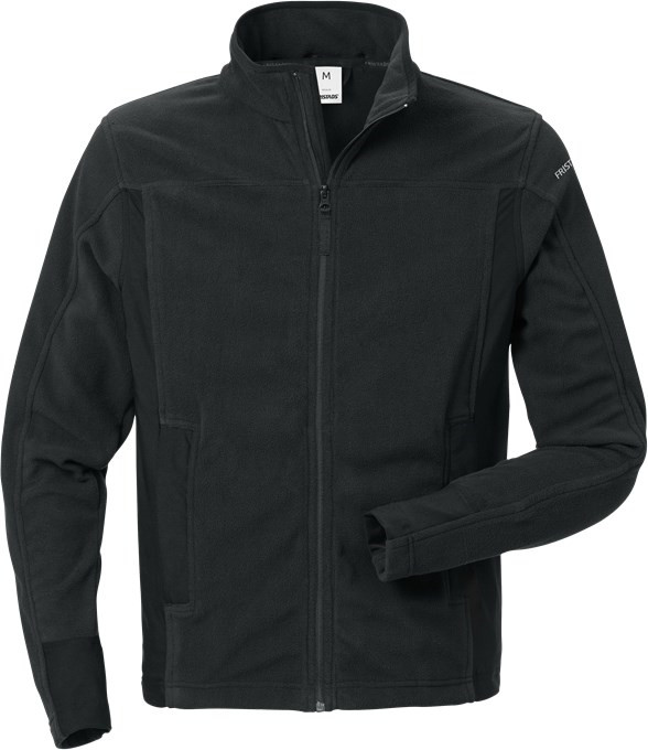 Kansas/Fristads microfleecejakke (Sort, 5XL)