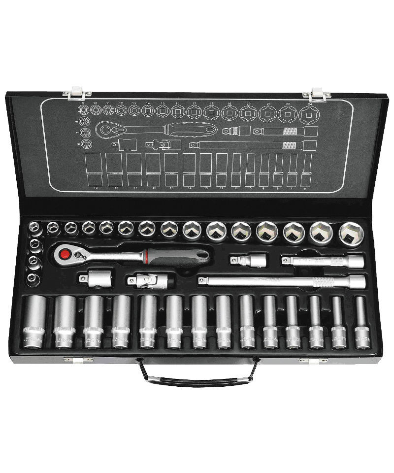 BaTo Topnøglesæt 3/8" - 38 Dele billede