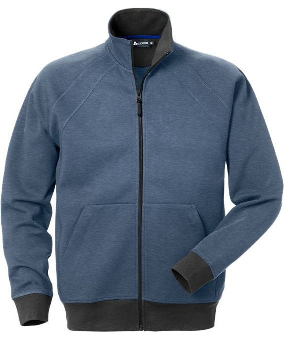 Kansas/Fristads A-code Sweat jakke (Sort, L)