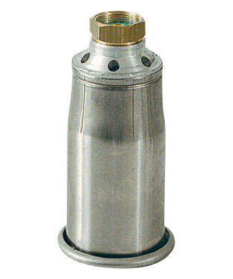 Brænderrør rustfri Ø45 mm m/ vindbeskyttelse