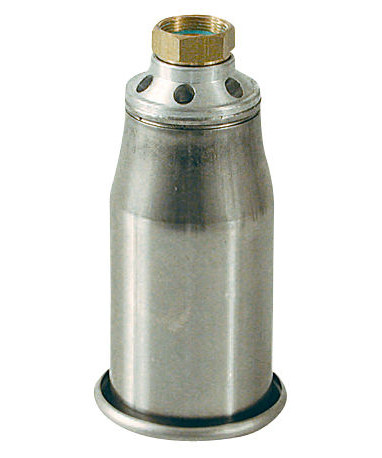 Brænderrør rustfri Ø50 mm m/ vindbeskyttelse