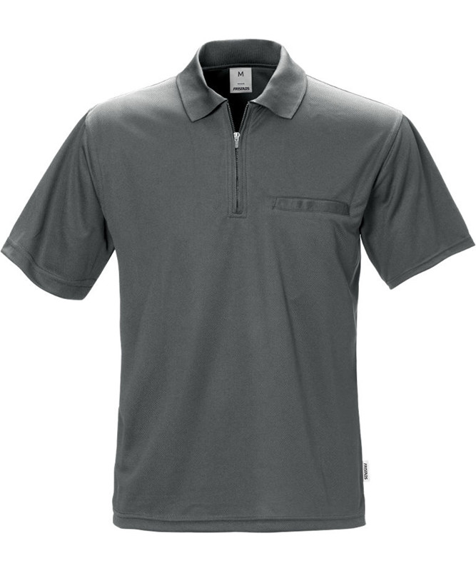 Kansas/Fristads Match Coolmax Poloshirt (Grå, 3XL)