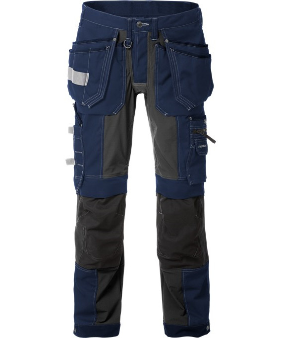 Kansas/Fristads Gen Y Stretch håndværkerbukser (Mørk Marineblå, 52)