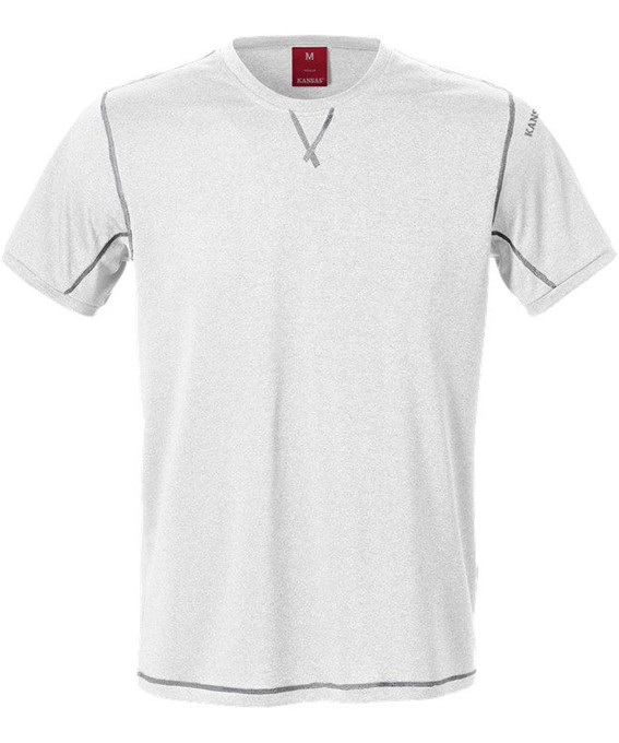 Se Kansas/Fristads T-shirt (Hvid, XL) hos Specialbutikken
