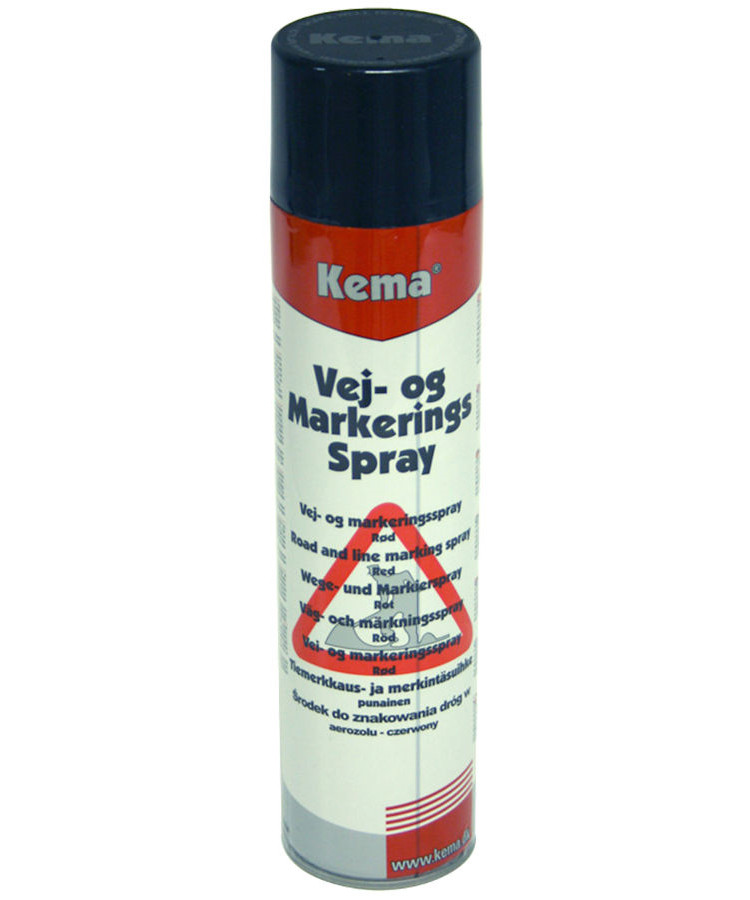 Se Kema vej- og markeringsspray rød 600 ml hos Specialbutikken