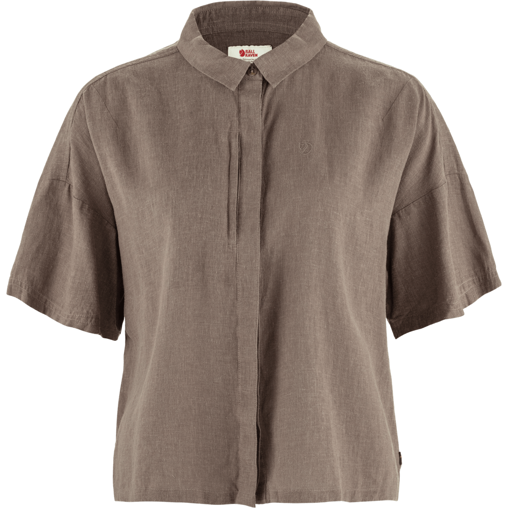 Fjällräven Övik Hemp Camp Shirt SS W (Suede Brown, S)