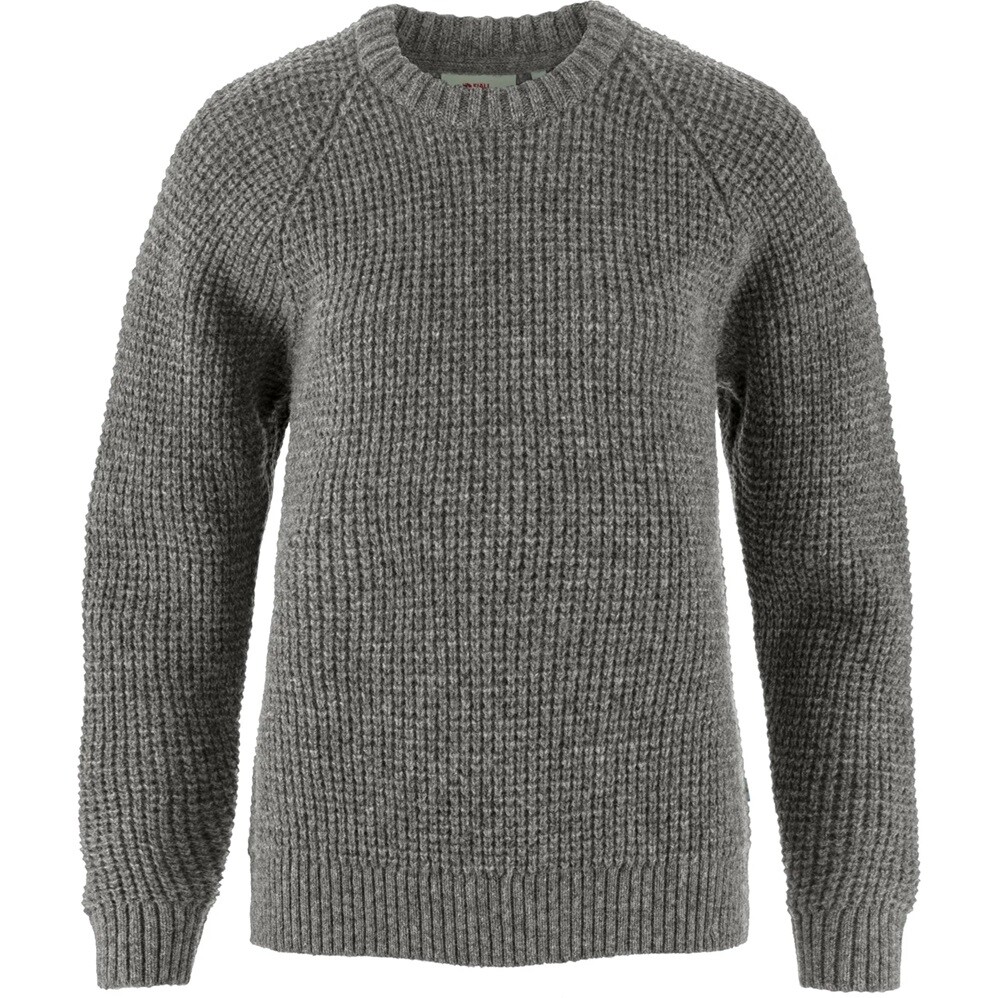Fjällräven Womens Övik Waffle Knit (Grå (GREY/020) Small)