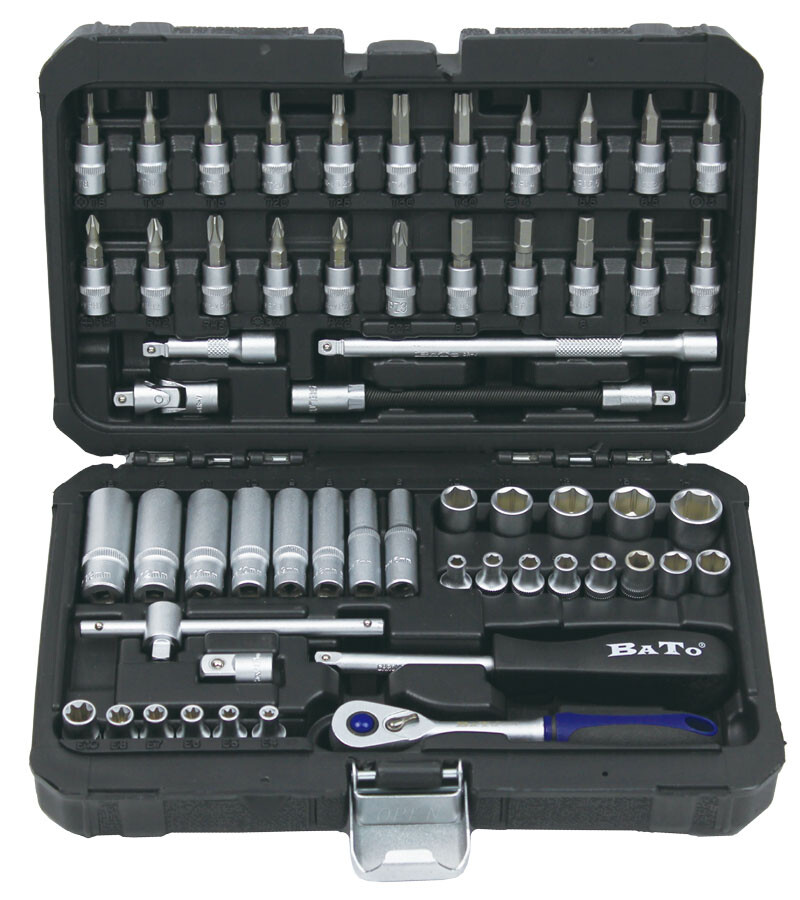 Bato 1/4" Topnøglesæt 57 Dele