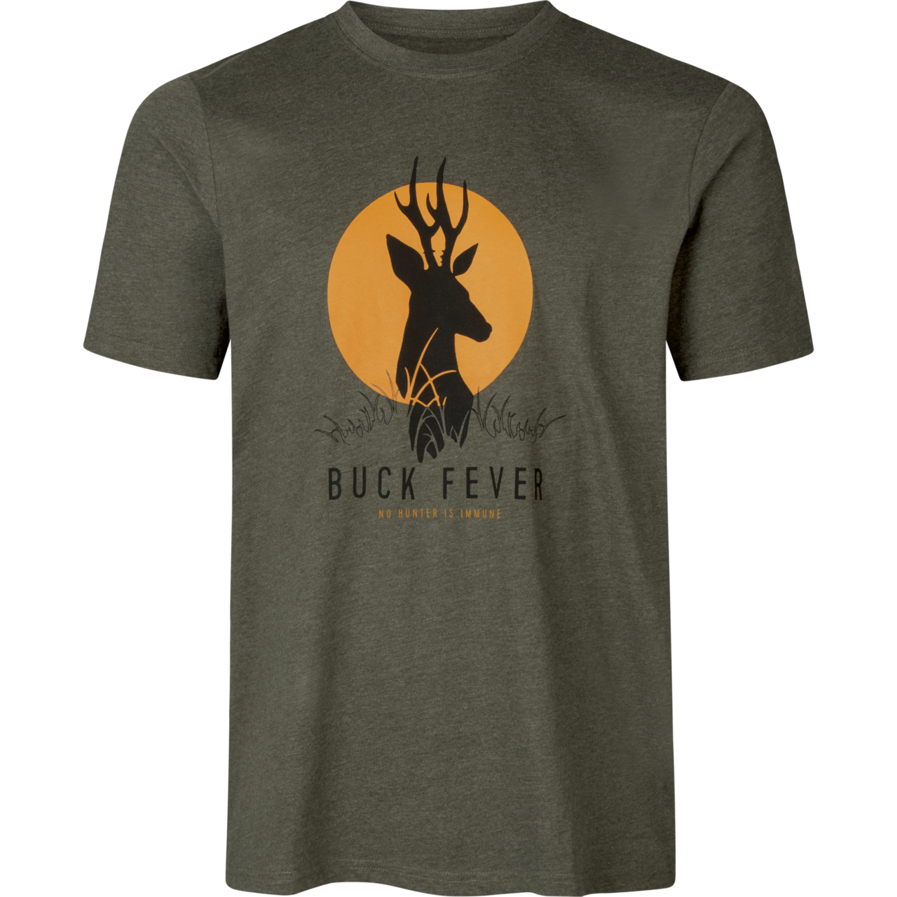Seeland Buck Fever T Shirt Pine Green Melange M