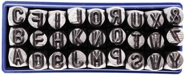 BaTo Metalbogstaver 6 MM