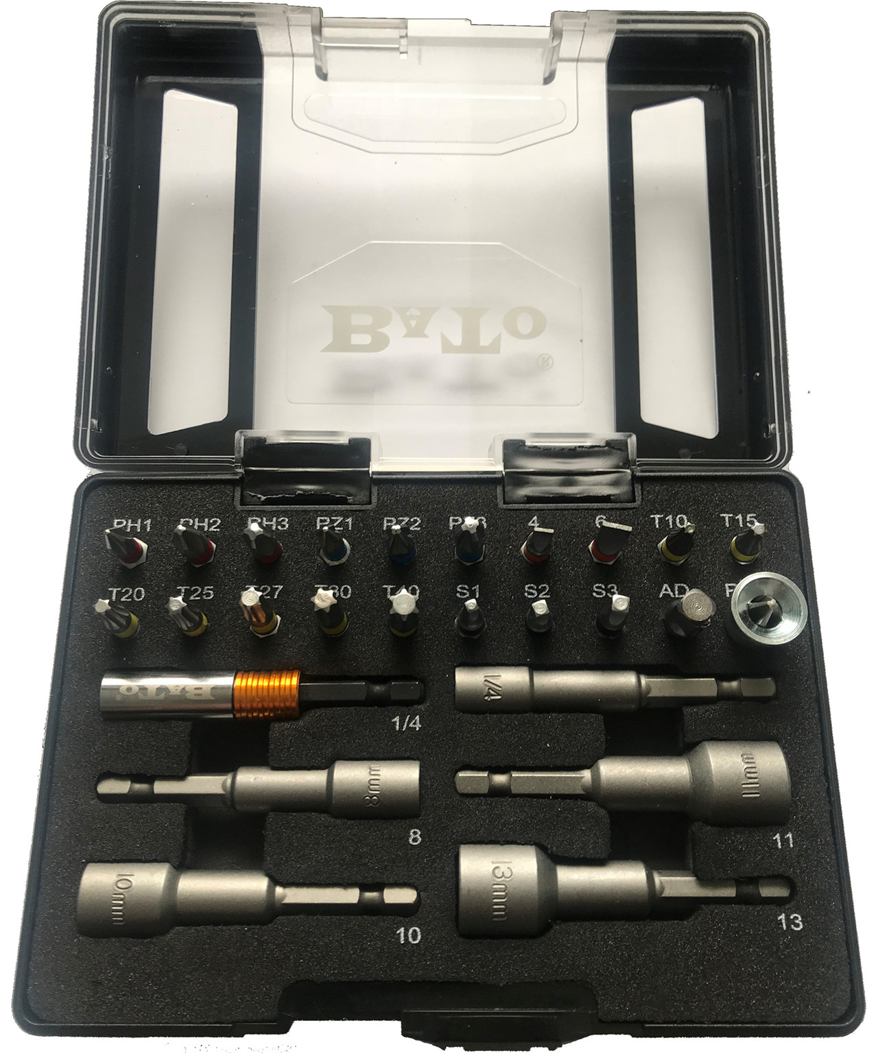 BATO 1/4" Boltbits kombisæt 26 dele