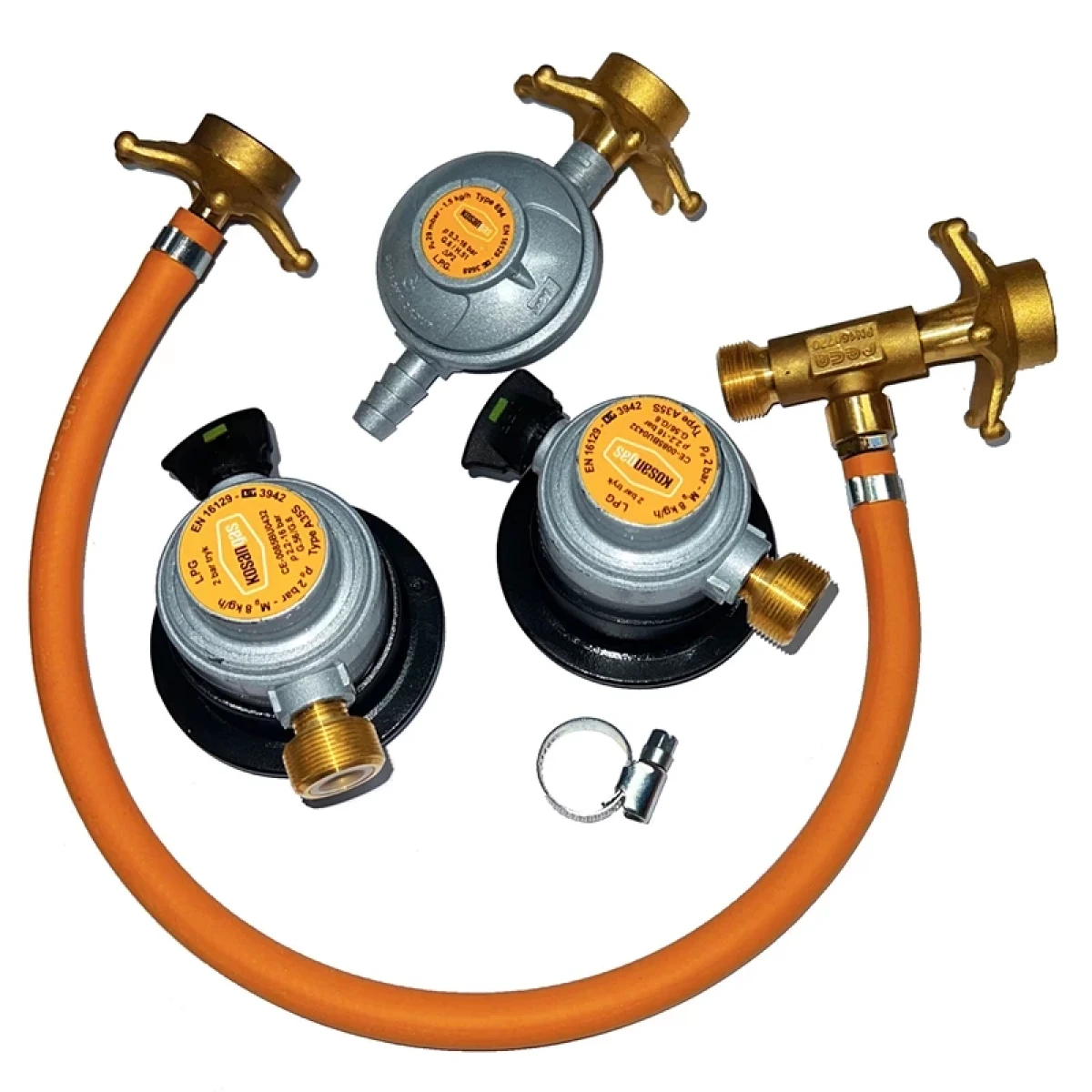 Kosan Gas Regulatorkit Til 2 Flasker
