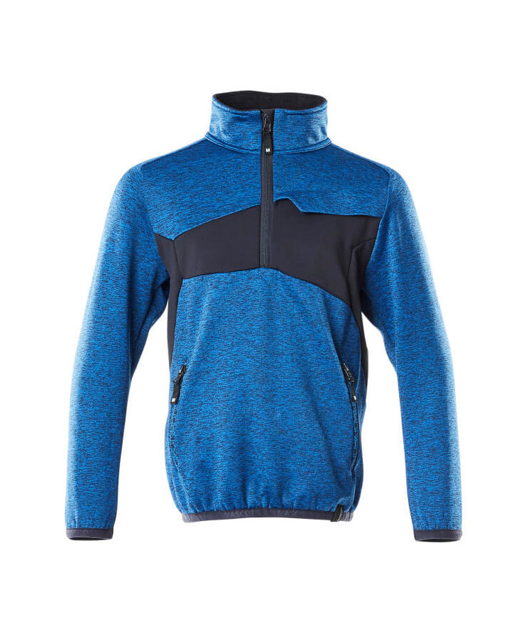 Mascot fleecetrøje til børn (Azurblå/Mørk Marine, 152)